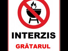 Placuta interzis gratarul